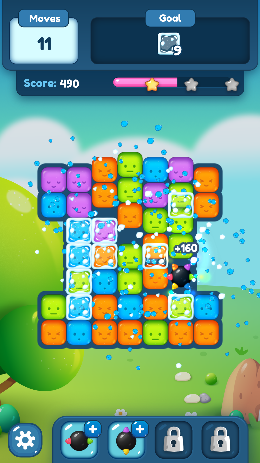 Puzzle Gem: Smash level and boosters