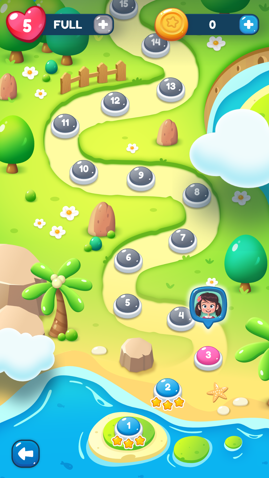 Puzzle Gem: Smash start screen